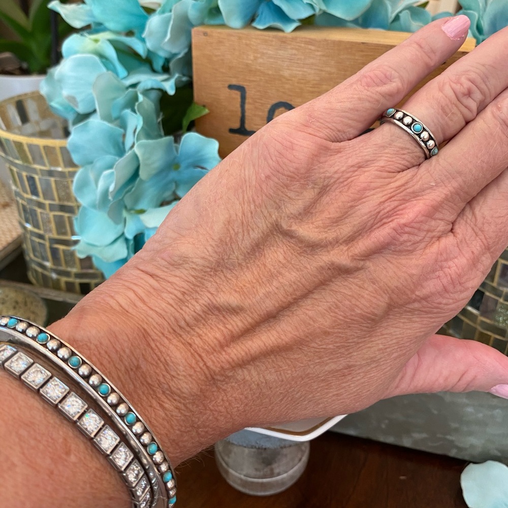 ⭐️SOLD⭐️Brighton “INDIE” Turquoise Bracelet & Ring - Picture 4 of 7